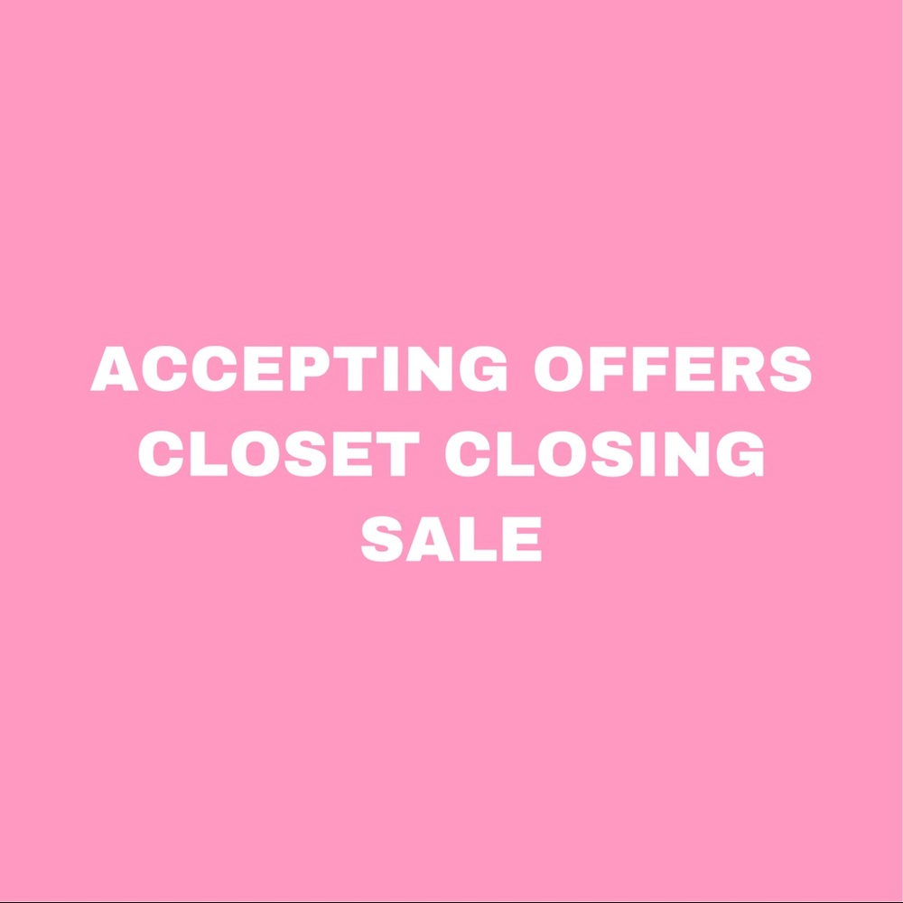 CLOSING CLOSET SALE